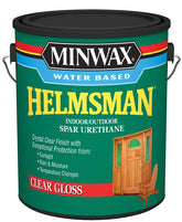 Minwax Helmsman 710500000 Spar Urethane Paint, Gloss, Liquid, Crystal Clear, 1 gal, Can
